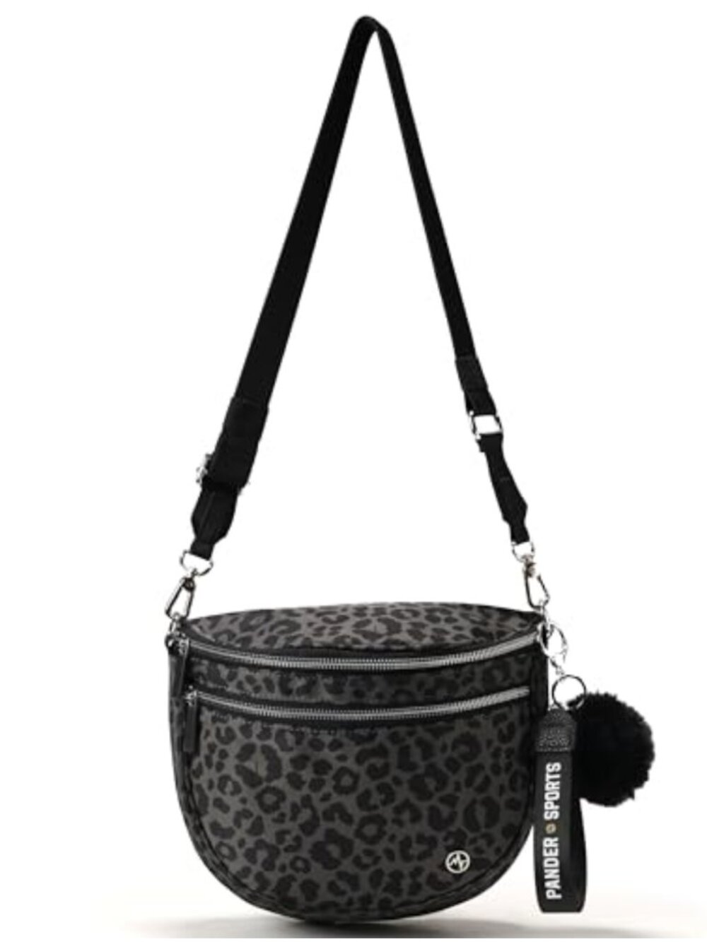 Nylon Crossbody Bum Bag Fanny Pack with Keychain Wristlet Adjustable Strap